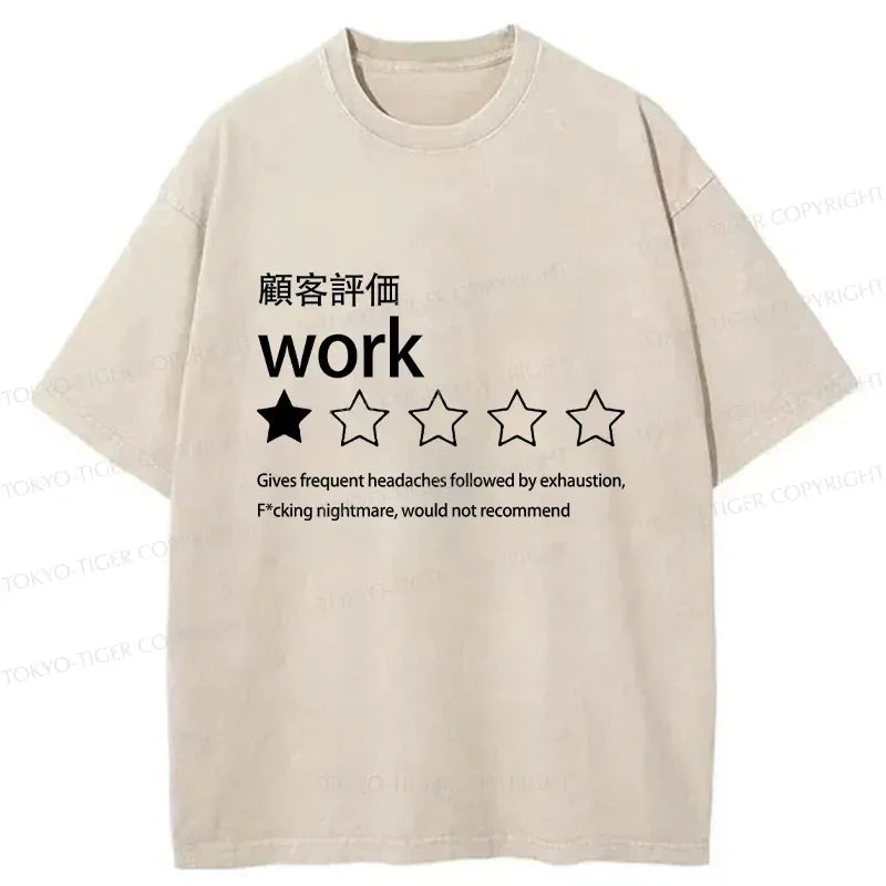 Kyoto-Lion Evaluation Work Washed T-Shirt