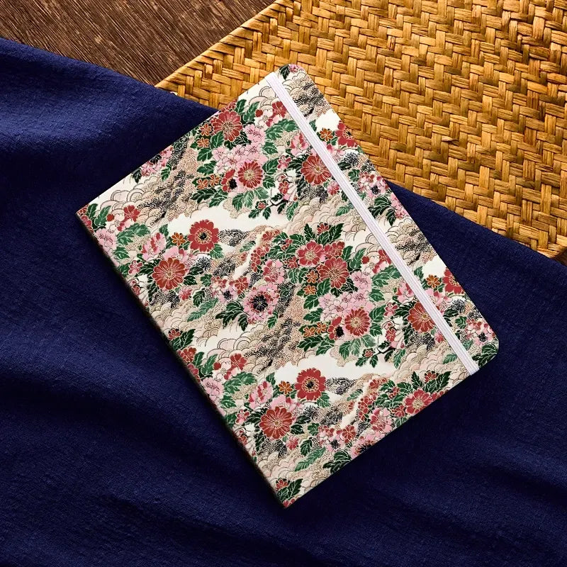 japanese floral notebook for travel
