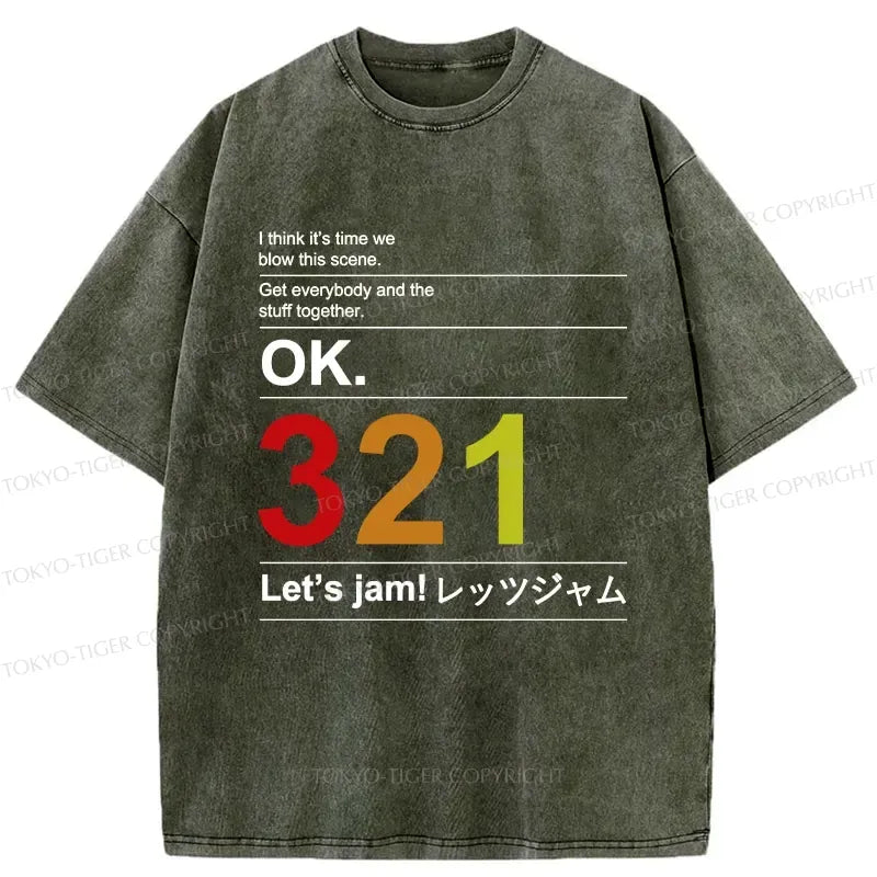 Japanese washed t-shirt for daily wear