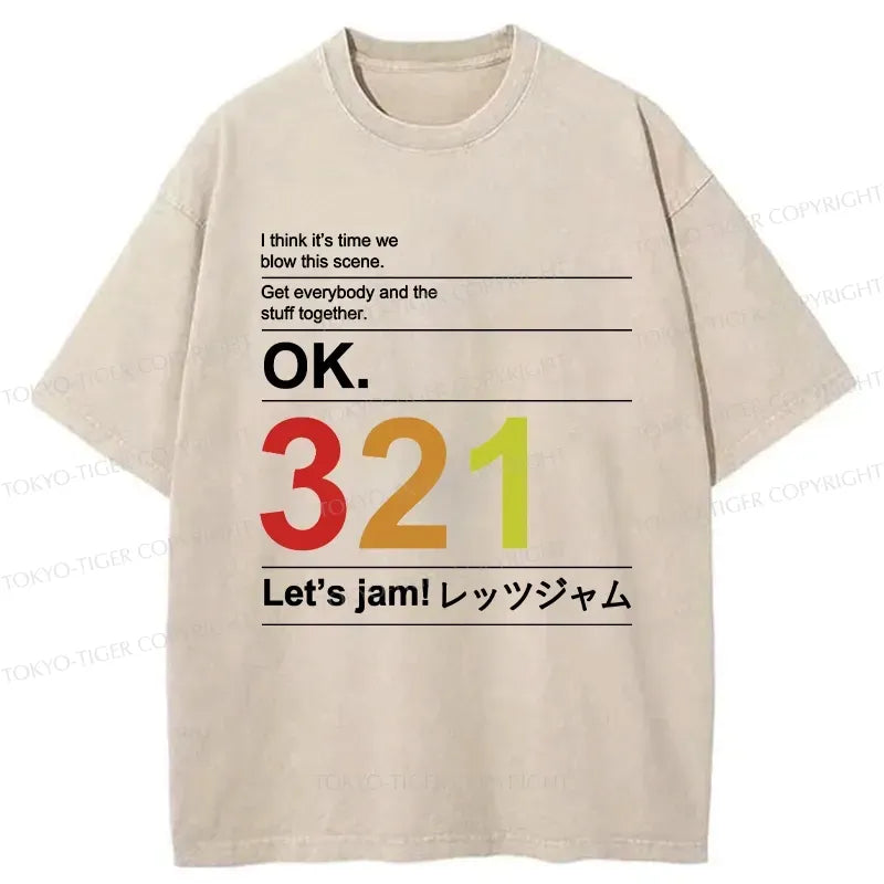 Japanese washed t-shirt for daily wear