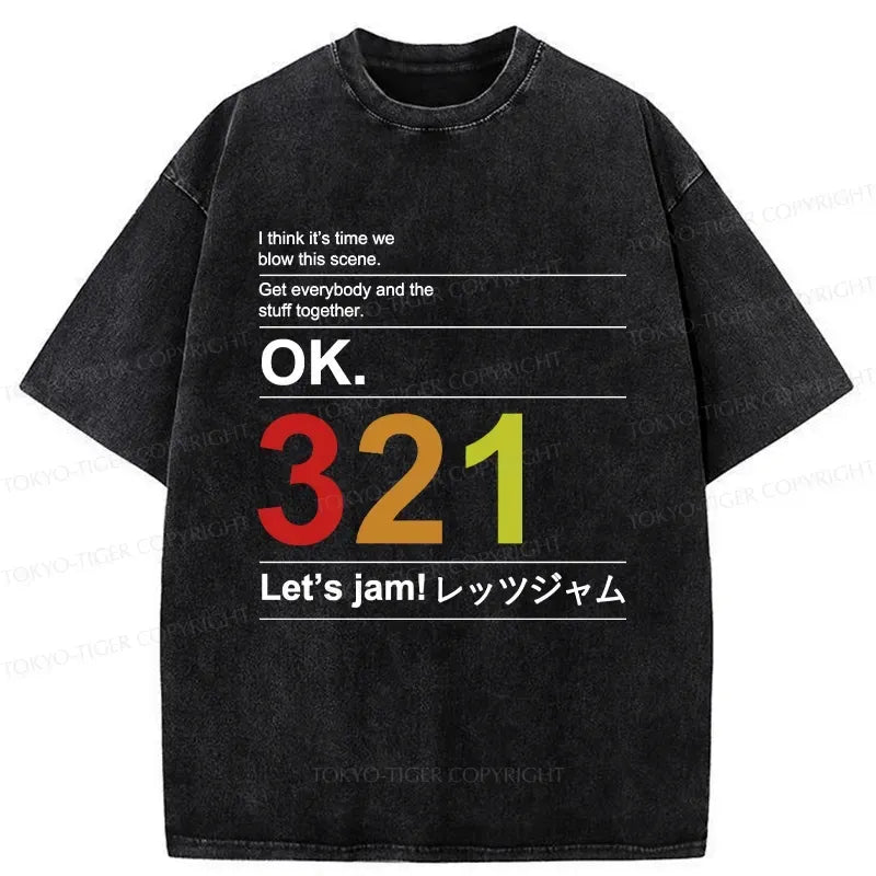 Japanese washed t-shirt for daily wear