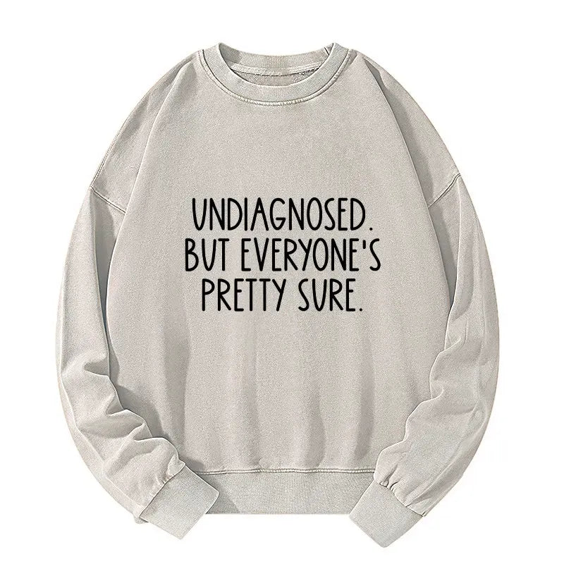 Funny Japanese Washed Sweatshirt for Men