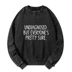 Funny Japanese Washed Sweatshirt for Men