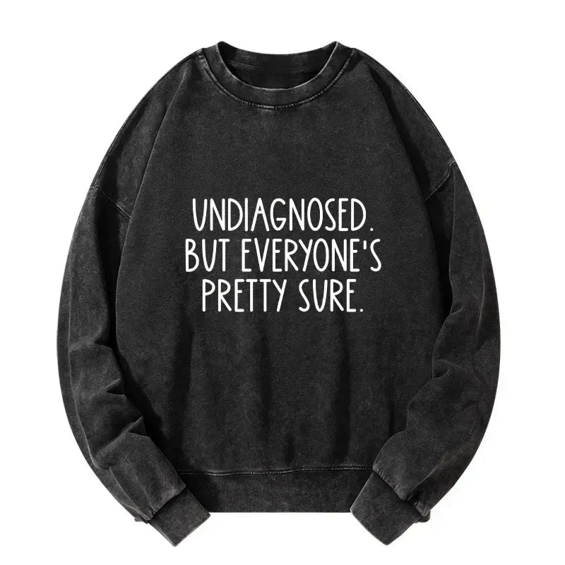 Funny Japanese Washed Sweatshirt for Men