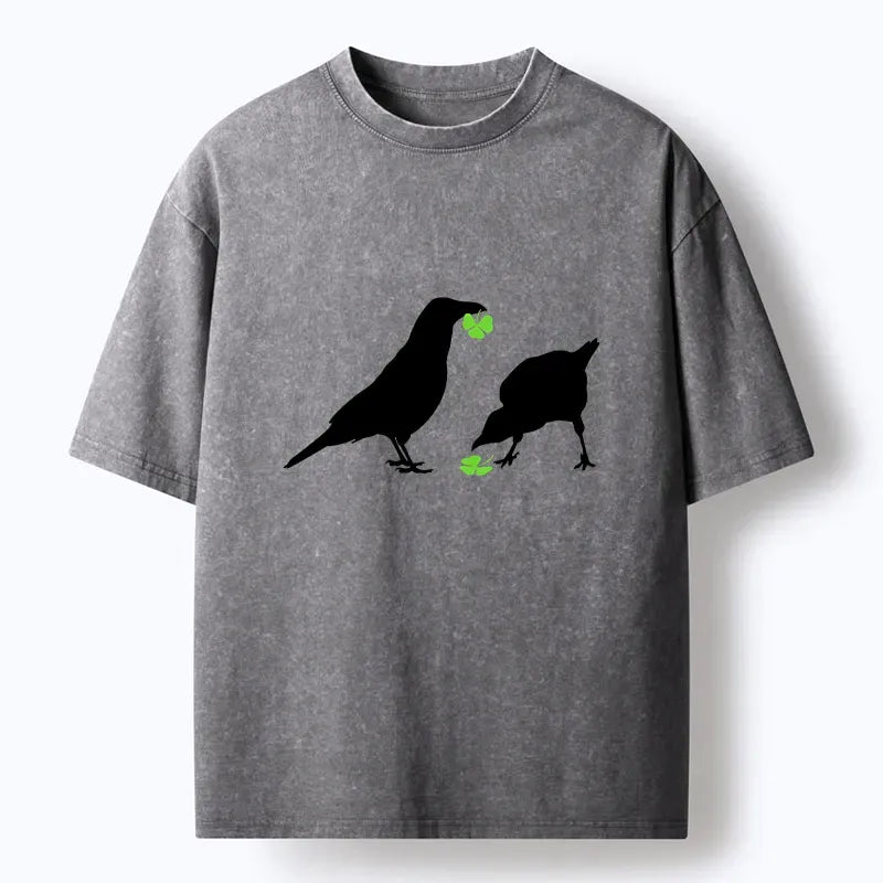 Kyoto-Lion St. Patrick's Raven Washed T-Shirt