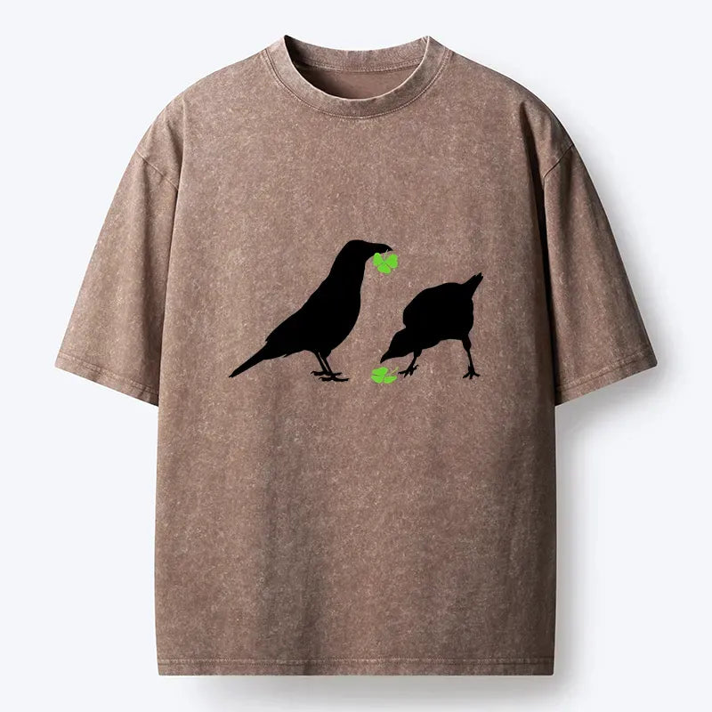 Kyoto-Lion St. Patrick's Raven Washed T-Shirt