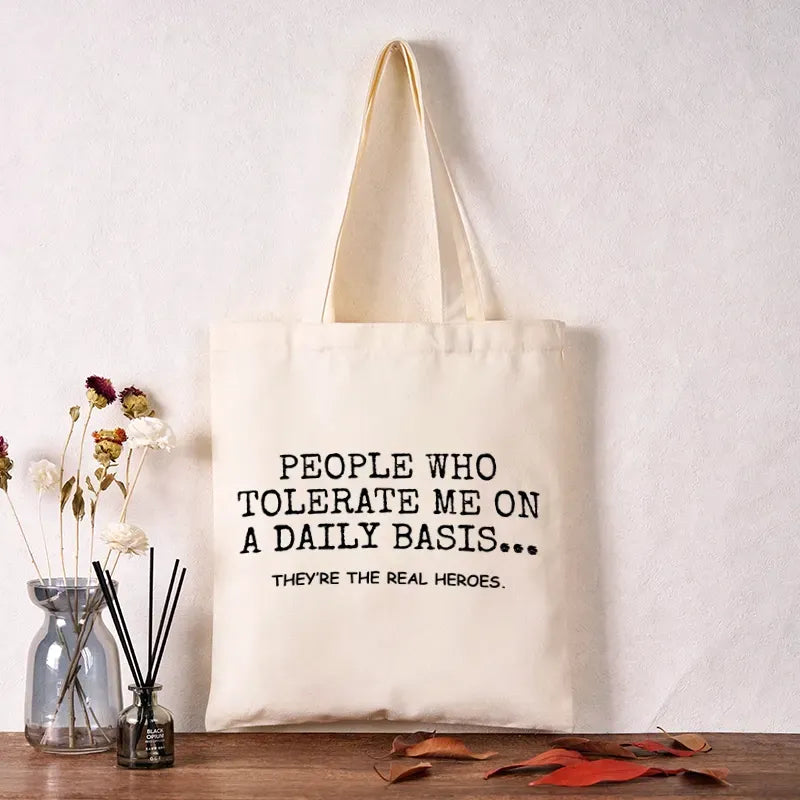 kyoto lion canvas tote for travel