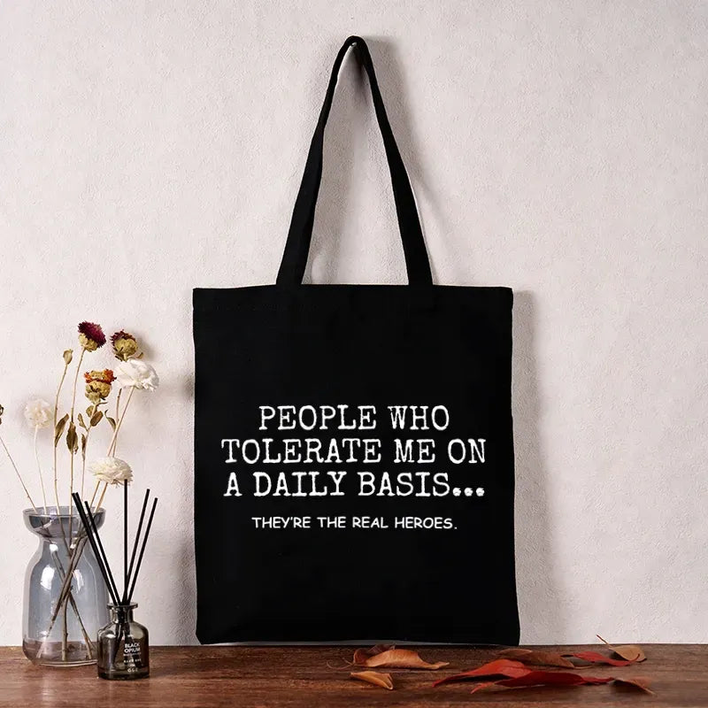 Kyoto-Lion Anyone Who Puts Up With Me Is A Hero Tote Bag