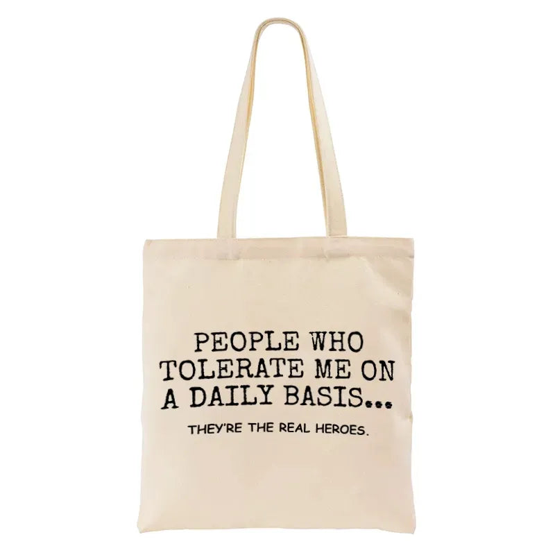 humorous hero tote bag limited edition