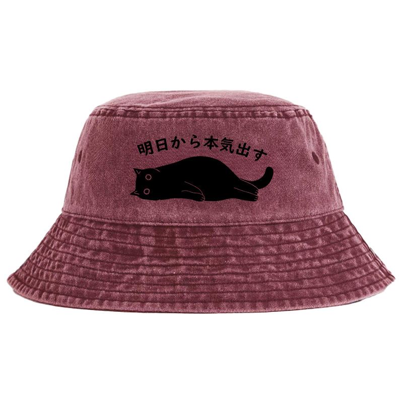 Japanese washed bucket hat for everyday wear