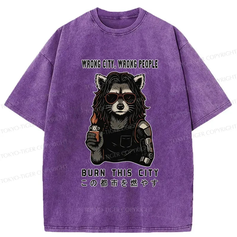 japanese washed t-shirt for streetwear