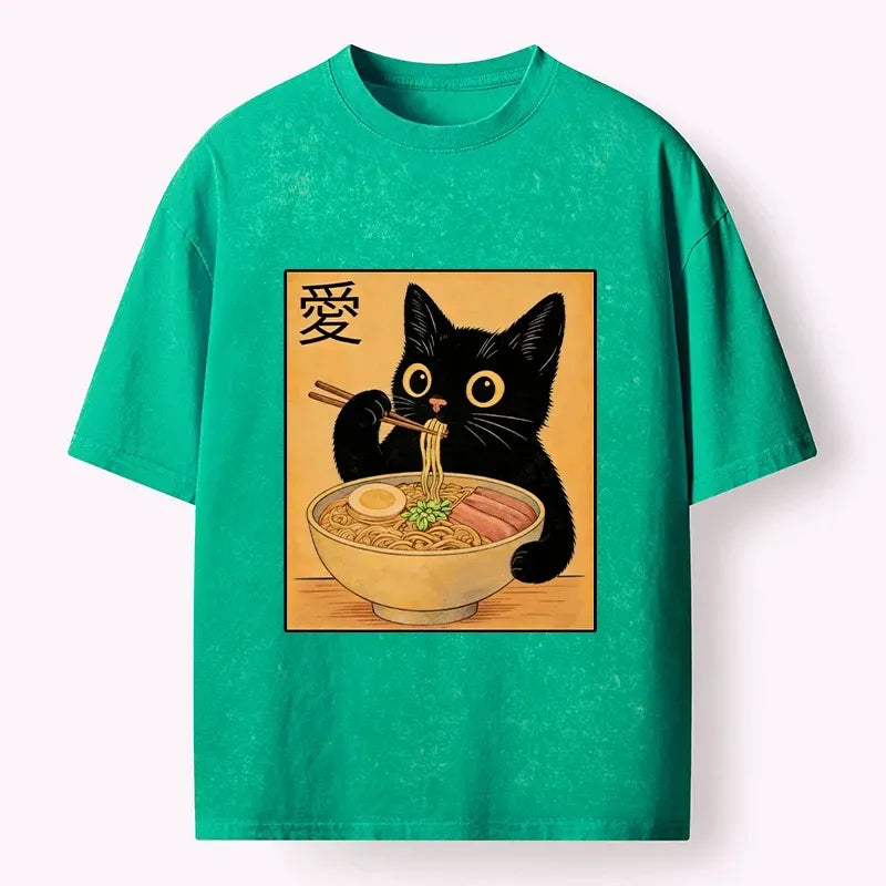 Funny Ramen Cat Meme Shirt for Anime Convention