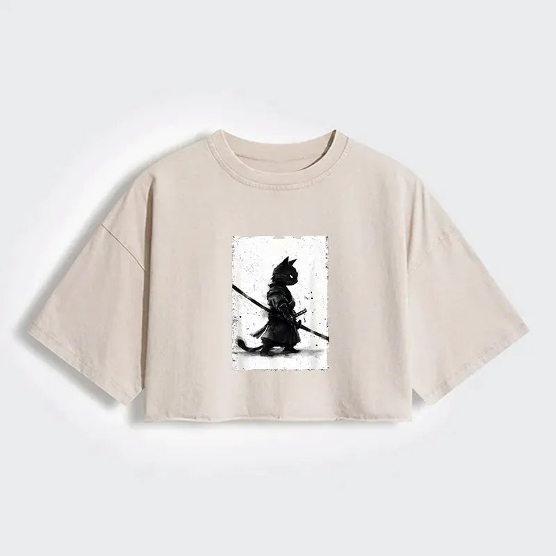 best seller japanese women's crop t-shirt