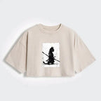 best seller japanese women's crop t-shirt