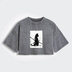 best seller japanese women's crop t-shirt
