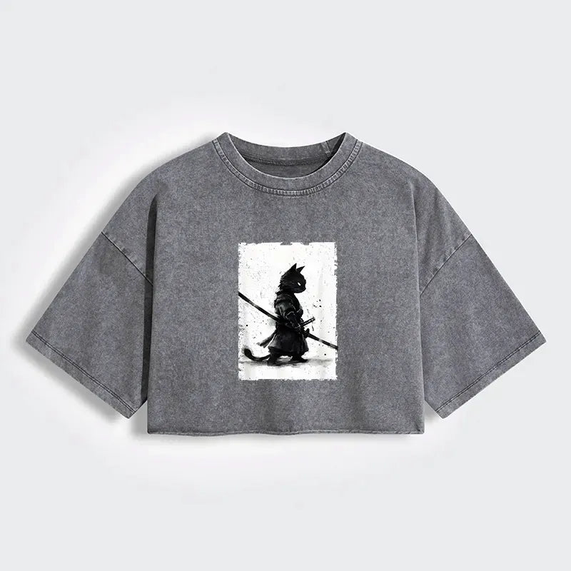 best seller japanese women's crop t-shirt