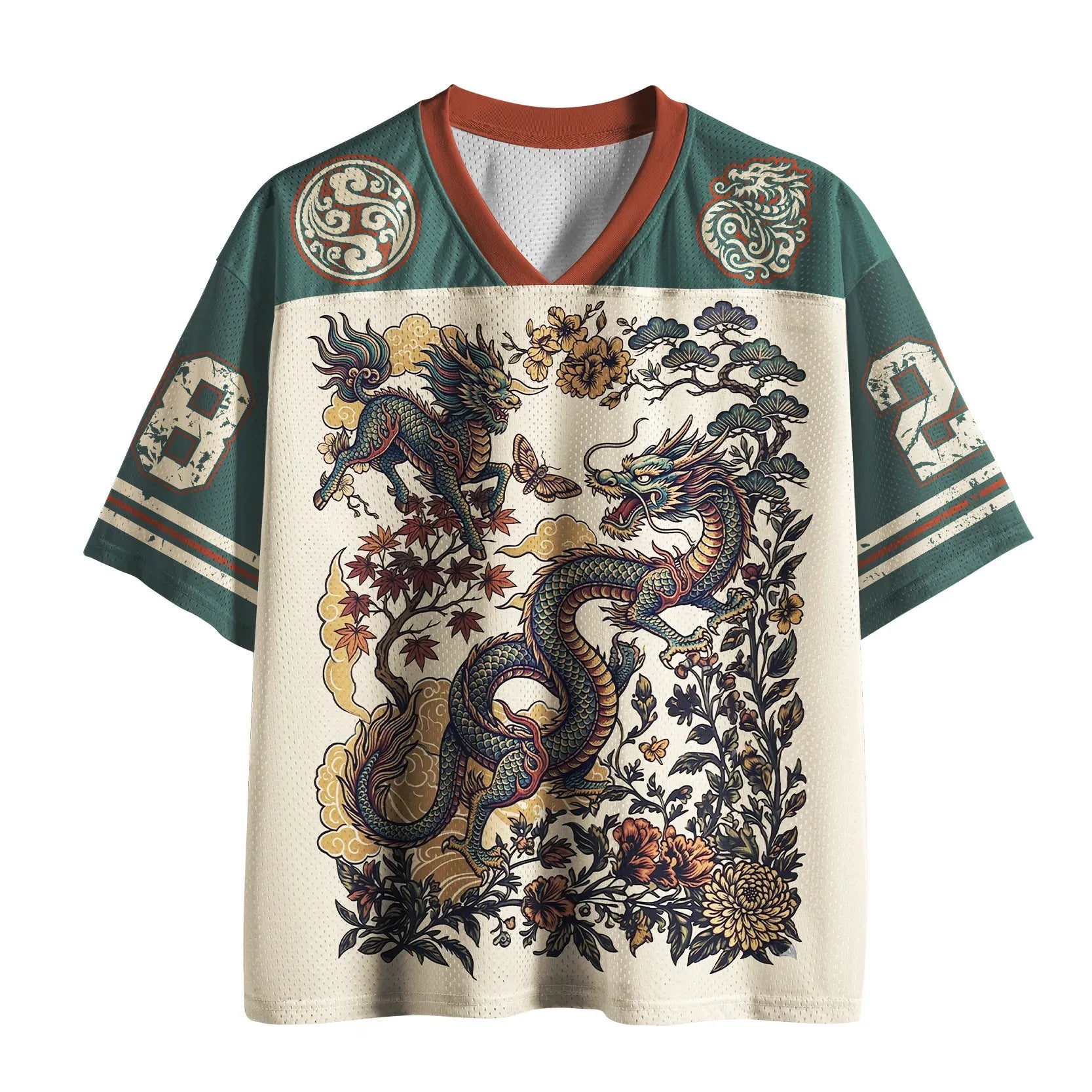 Kyoto Lion Mesh Jersey for Everyday Wear