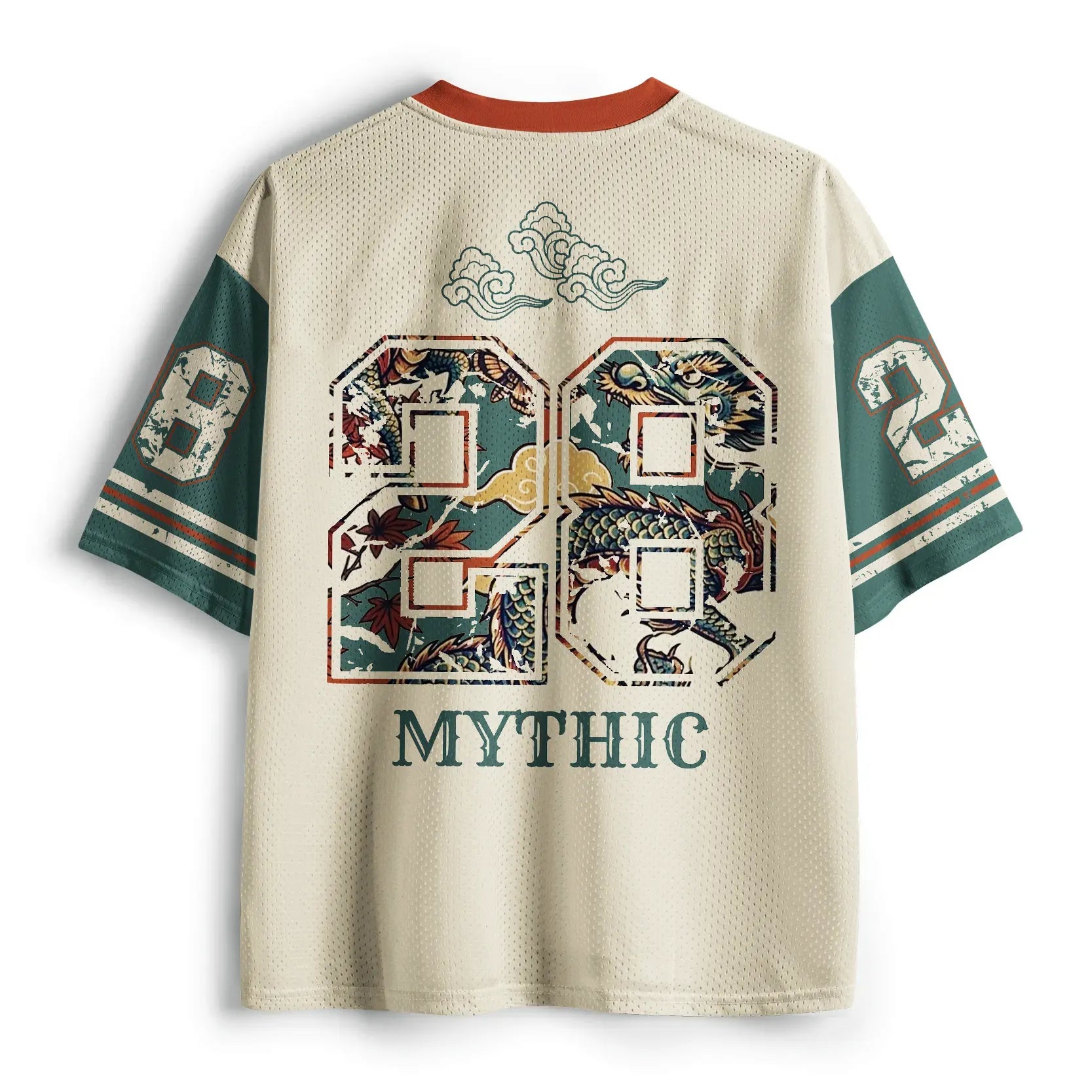 Japanese Cloud Dragon Mesh Jersey On Sale