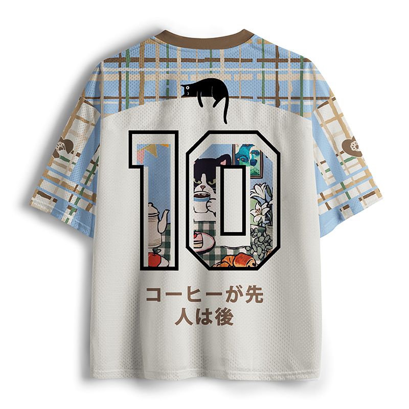 Japanese Cat Mesh Jersey for Summer