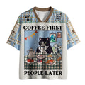 Kyoto-Lion Coffee First Cat Mesh Jersey