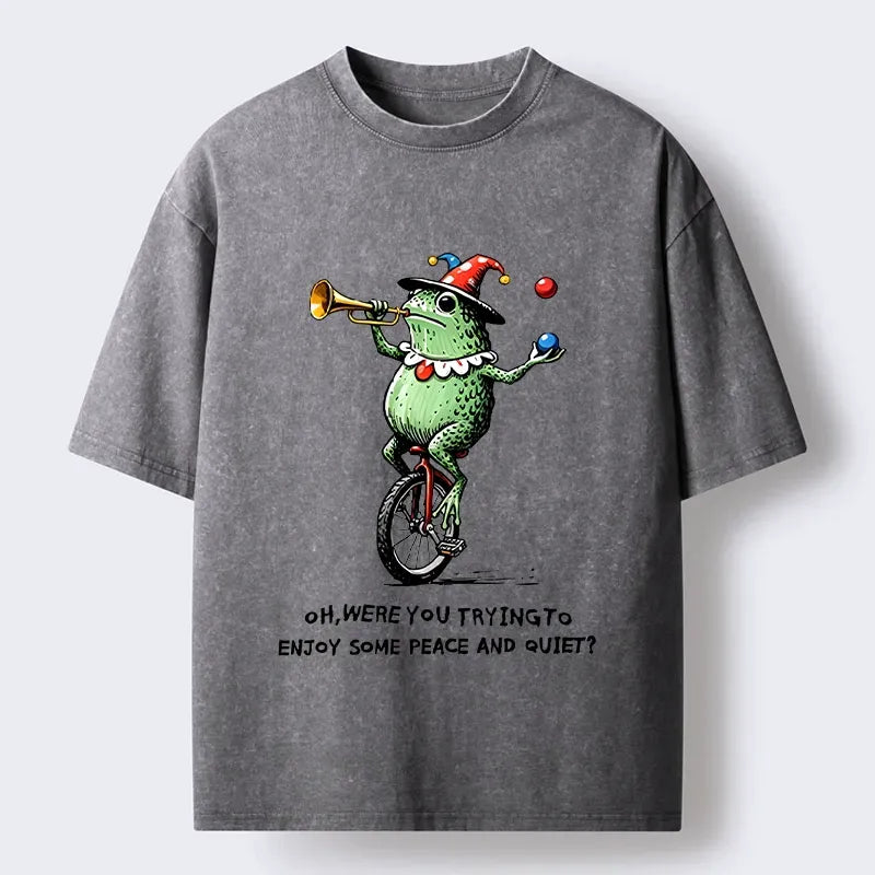 Funny Washed Unisex T-Shirt for Daily Wear