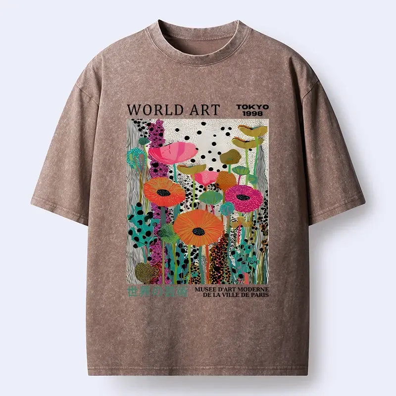 World Art Festival Washed Tee for Daily Wear