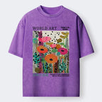 World Art Festival Washed Tee for Daily Wear