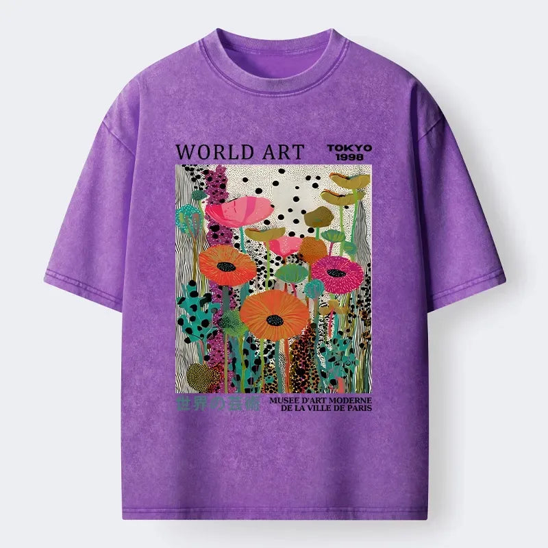 World Art Festival Washed Tee for Daily Wear