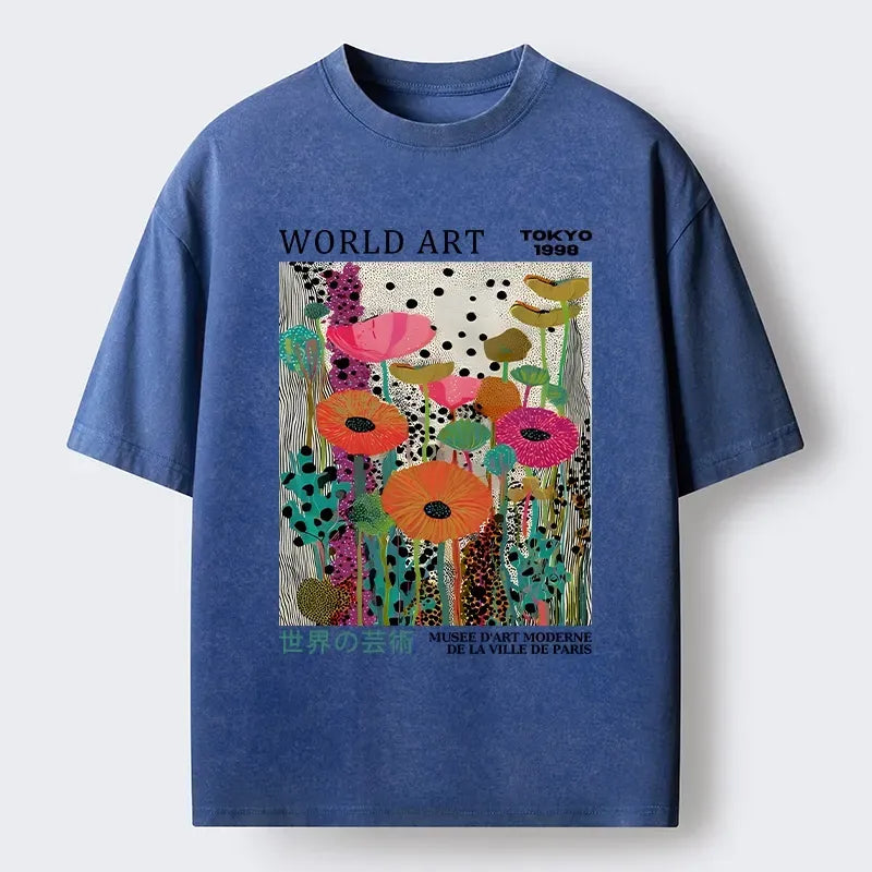 World Art Festival Washed Tee for Daily Wear