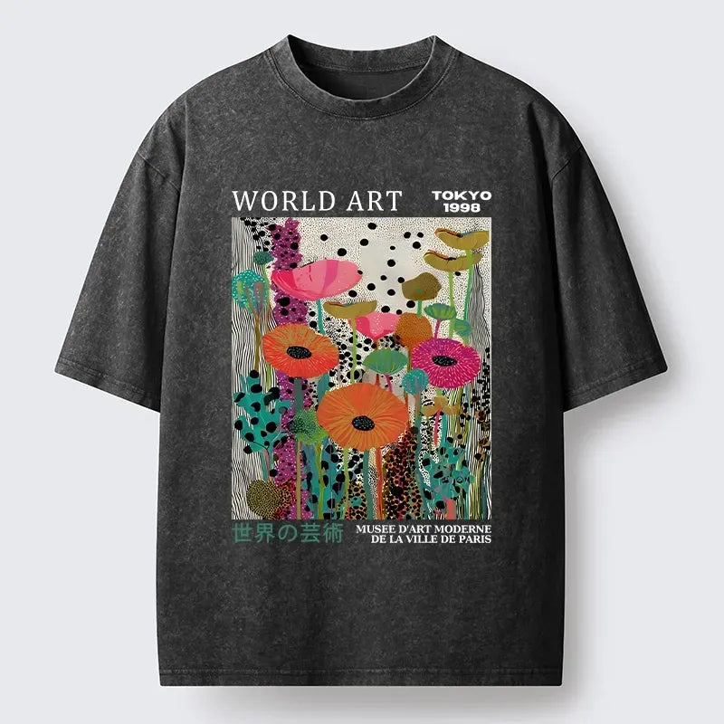 World Art Festival Washed Tee for Daily Wear