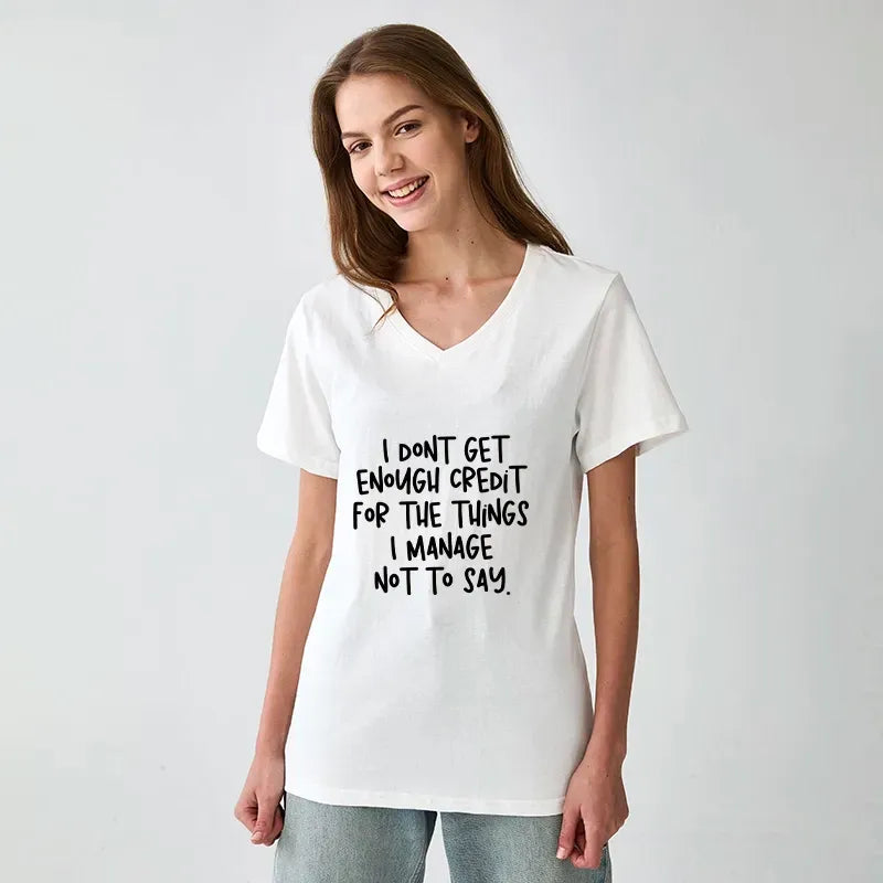 Kyoto-Lion Saying No Is A Superpower V-Neck Classic T-Shirt