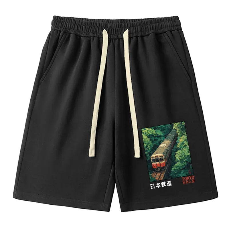 Kyoto-Lion Japan Trains In The Natural Journey Unisex Shorts