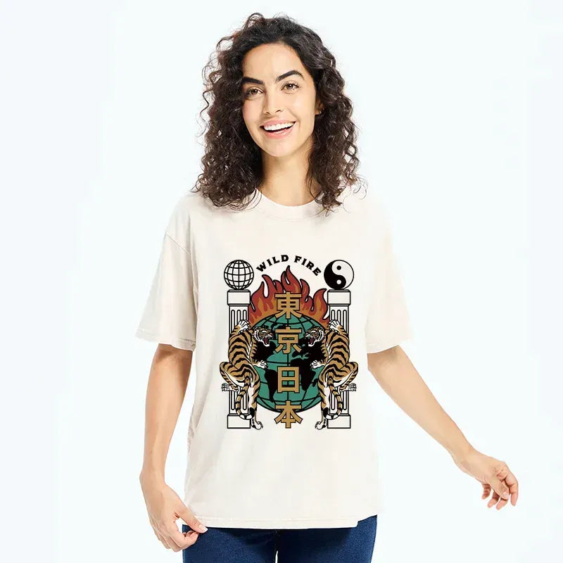 kyoto lion vintage unisex tee