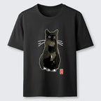 Kyoto-Lion Ink Seal Cat Portrait Classic T-Shirt