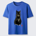 Kyoto-Lion Ink Seal Cat Portrait Classic T-Shirt