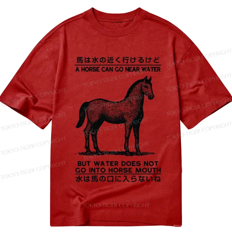 Unisex Cotton T-Shirt with Water Saying Free Shipping