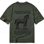 Funny Horse Japanese Classic T-Shirt for Gift Idea