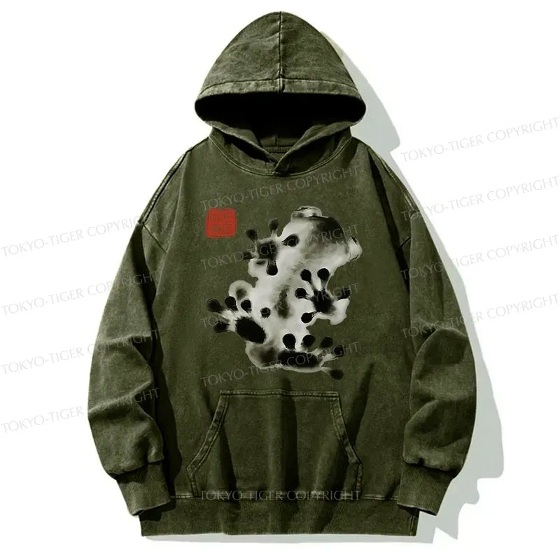 Trendy Japanese Frog Hoodie for Streetwear