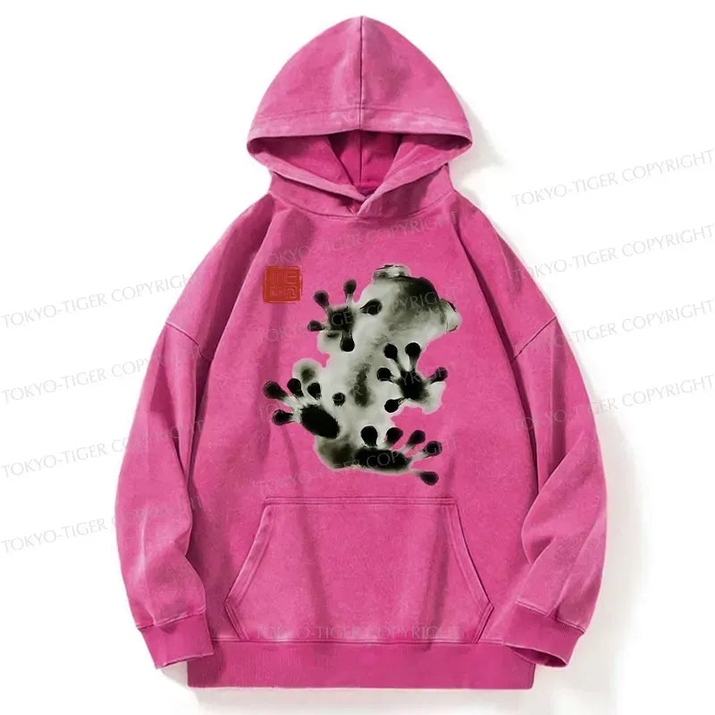 Trendy Japanese Frog Hoodie for Streetwear