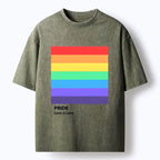japanese art washed rainbow pride t-shirt