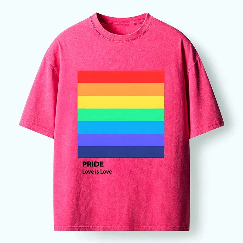 rainbow flag art t-shirt for summer vacation