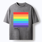 japanese art washed rainbow pride t-shirt