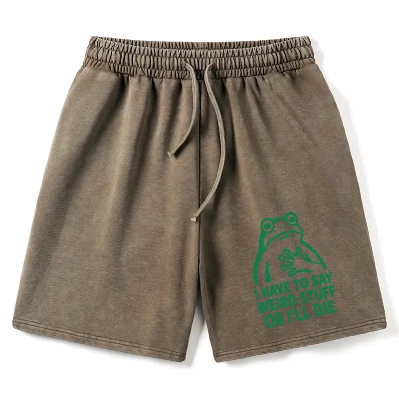 Weird Frog Shorts Gift for Him