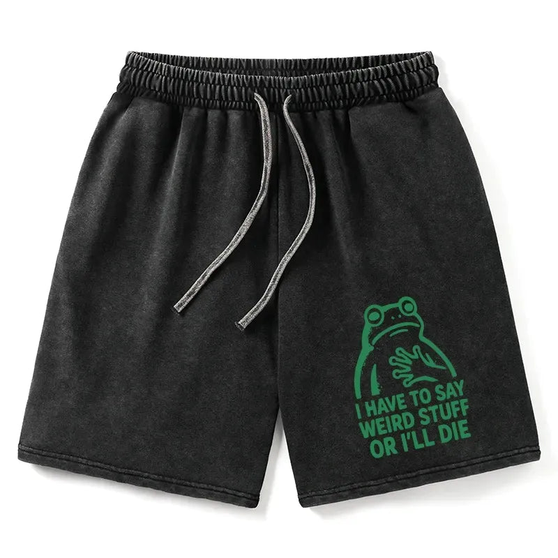 Weird Frog Shorts Gift for Him