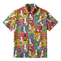 Kyoto-Lion More Spaghetti Less Upsetti Proud Goose Button-up Shirt