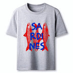 Kyoto-Lion Vibrant Red Sardines Art Classic T-Shirt