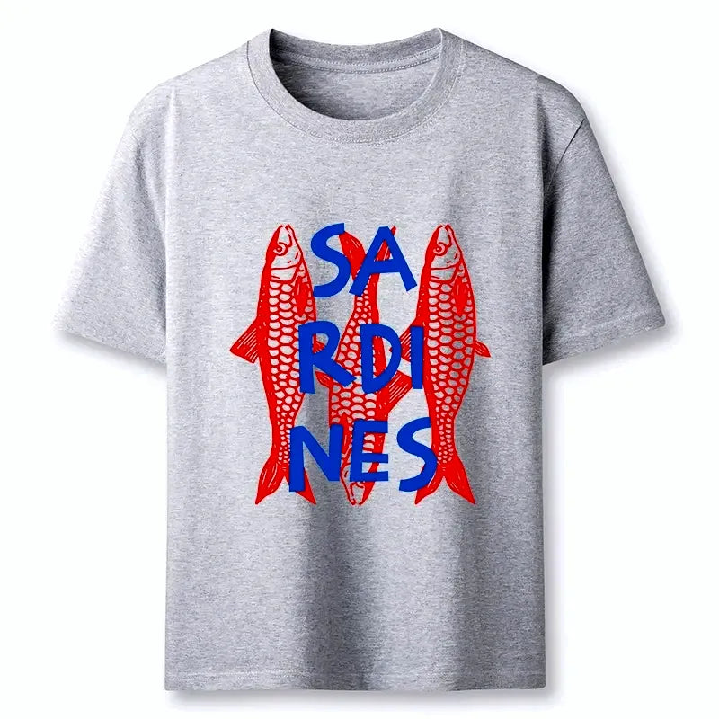 Kyoto-Lion Vibrant Red Sardines Art Classic T-Shirt