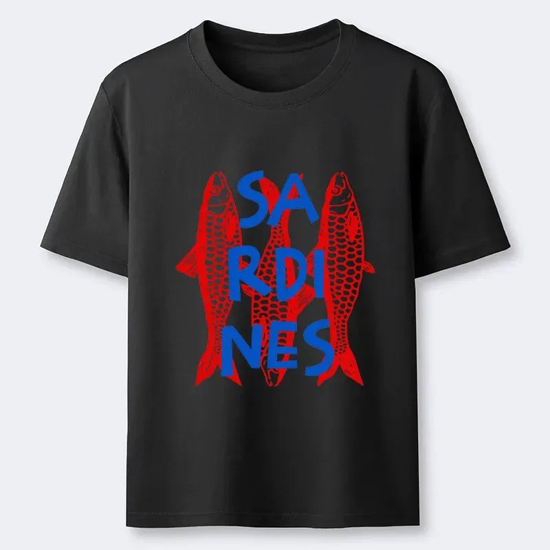Kyoto-Lion Vibrant Red Sardines Art Classic T-Shirt