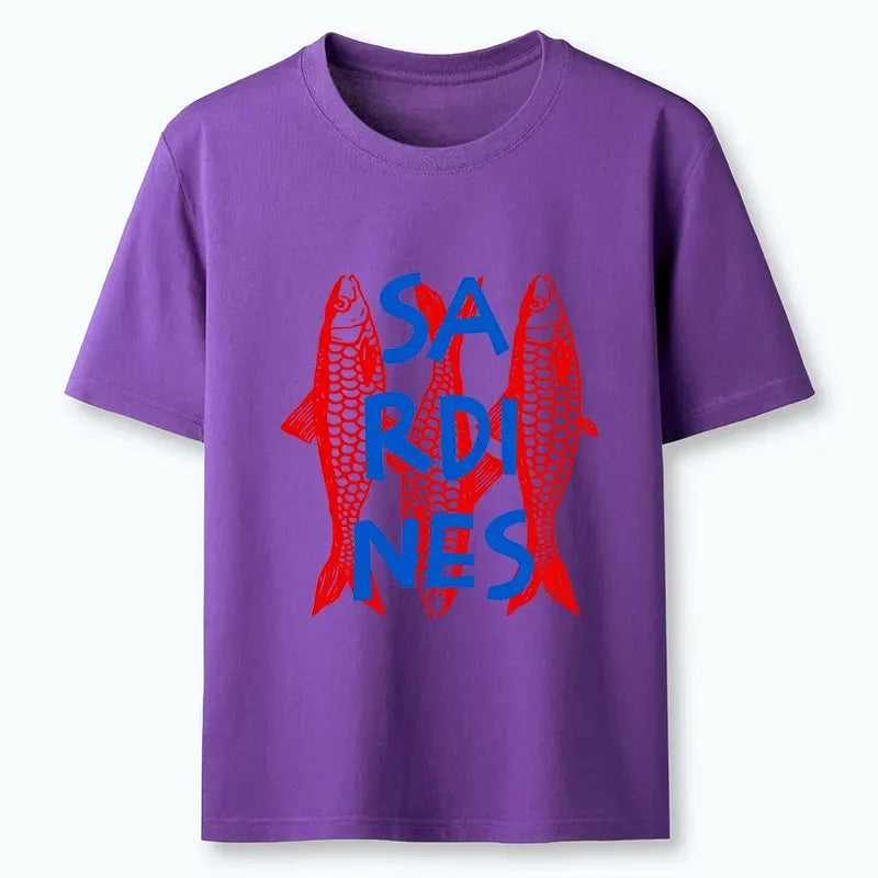 Kyoto-Lion Vibrant Red Sardines Art Classic T-Shirt