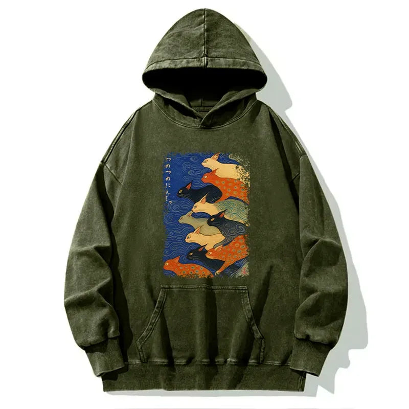 Kyoto-Lion Claw-some Ninja Washed Hoodie